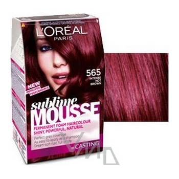 L'Oréal Sublime Mousse 565 svůdný ohnivý kaštan barva na vlasy