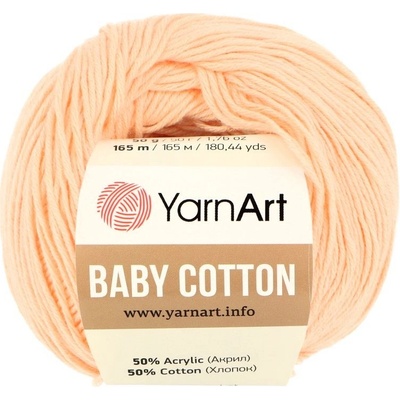 YarnArt Baby Cotton 411 broskyňovo ružová