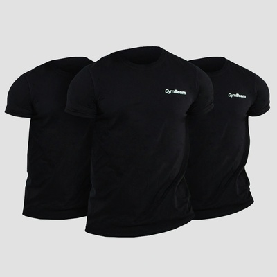 GymBeam Tениска Basic 3Pack Black S - 3pack
