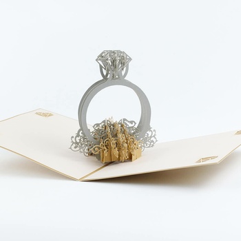 3D prianie Zásnubný prsteň