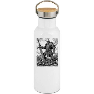 123TRIKO termoska Král bojiště, černý tisk 500 ml vtipné