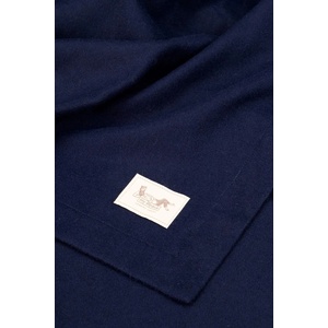 My Alpaca дебело одеяло от вълна на бебе алпака (WGTPHMPER80100NAVYBLUE)