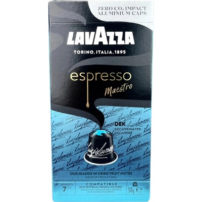 Lavazza Kávové kapsle Nespresso Maestro DEK bez kofeinu 10 ks 50 g
