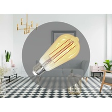 NEDES ZFS101 LED dekoratívna žiarovka Filament SLIM VINTAGE E27, 4,5W, 1800K, 400lm, jemne zlatá