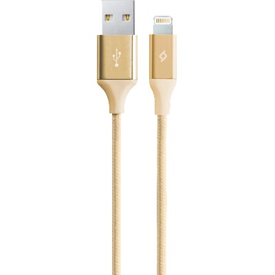 Ttec Кабел AlumiCable Lightning Charge / Data Cable - Златист, 117145