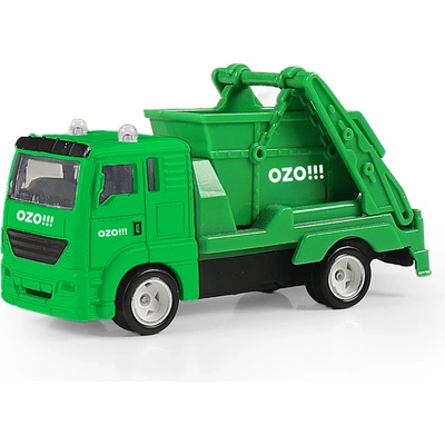 Rappa Kovové smetiarske auto s kontajnerom OZO 7 cm
