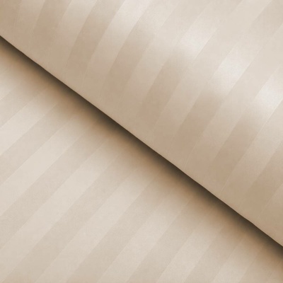 Damašek Atlas Gradl béžový - proužky 2 cm DM-018 - metráž šířka 150 cm