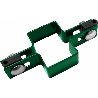 PILECKÝ Příchytka plotového panelu PILOFOR pro sloupek PILODEL poplastovaná průběžná 60 x 40 mm zelená