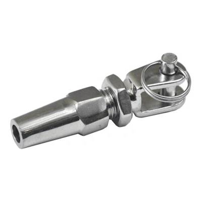 Rukojeť pro nerezový drát o průměru 4 mm, broušená nerezová ocel K320/ AISI304