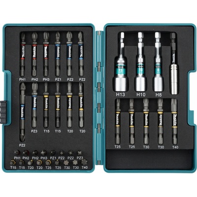 Makita Комплект битове MAKITA 1/4" Impact Premier, 38 части в пластмасова кутия E-26179 (E-26179)