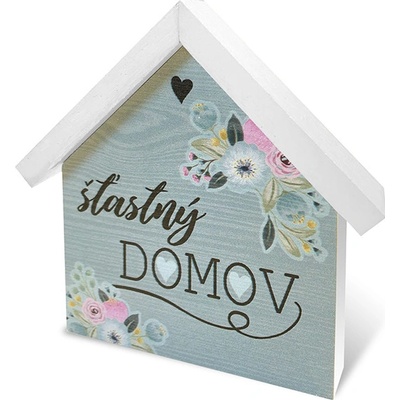 Nekupto Dřevěný domeček velký - Šťastný domov