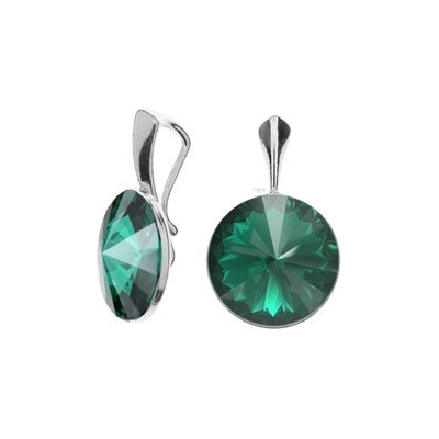 Nubis Stříbrný přívěšek Crystals from Swarovski Emerald NBP141 EM