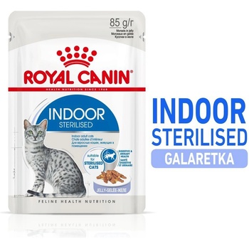 Royal Canin Indoor Sterilised Jelly пакетче 12x85g