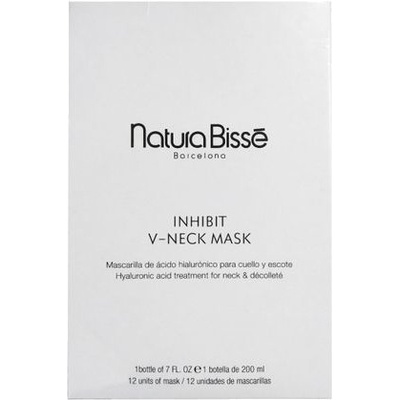 Natura Bissé Hydratační maska na krk a dekolt s kyselinou hyaluronovou Inhibit (V-Neck Mask) 12 ks