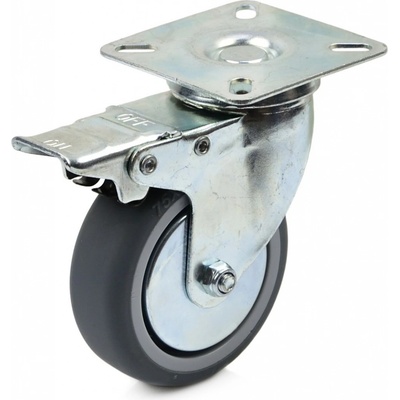 Geko Otočné transportné koleso s brzdou 75 mm G71513