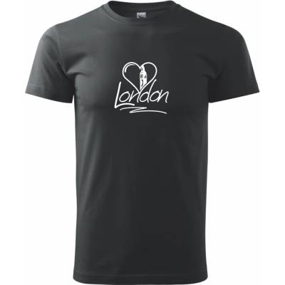 London Love pánske tričko čierne