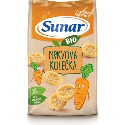 SUNAR Bio mrkvové kolieska 45 g