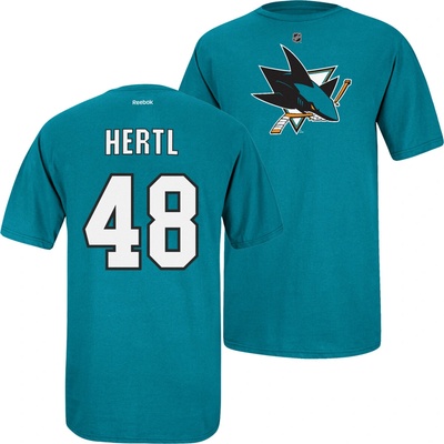 Reebok pánské tričko Tomáš Hertl #48 San Jose Sharks NHL zelené