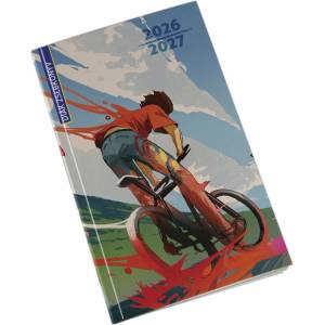 Realsystem Ученическа книжка REALSYSTEM хартиена корица 125x205mm biker 2026-2027 (5313-61)