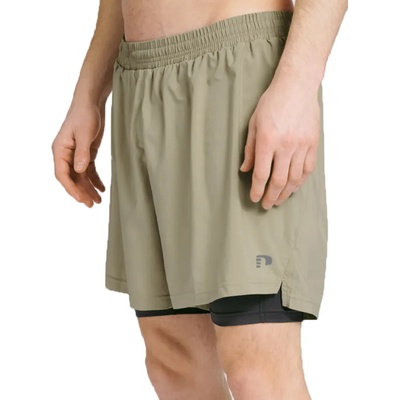 Newline Шорти Newline MEN 2-IN-1 RUNNING SHORTS Кафяв Velikost XL