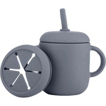 Image 1 of Reer Силиконова чаша 2 в 1 Reer - 180 ml, сива (NEW024090)