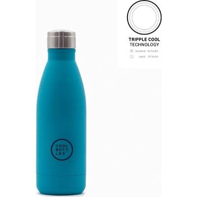 Cool Bottles Termo fľaša z nehrdzavejúcej ocele Vivid Turquoise 350 ml