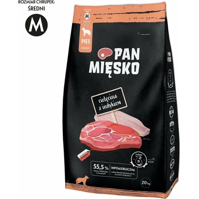Pán Mięsko Cielecina z indykiem M 20 kg