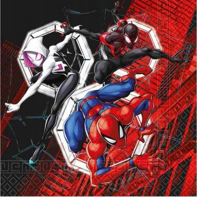 Procos Papierové servítky Spiderman World of Web 33x33 cm