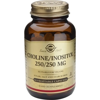 Solgar Хранителна добавка Холин, Solgar Choline Inositol 250/250 mg 50 veg. caps