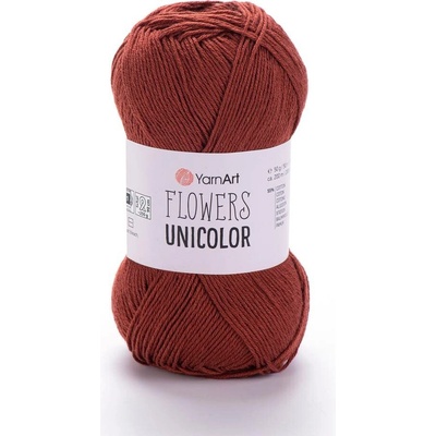 Yarn Art Flowers Unicolor 764 rezavě hnědá