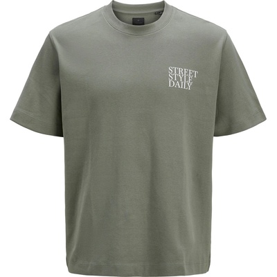 JACK & JONES Тениска Jack and Jones Men's Regular Fit Short-Sleeve T-Shirt - Agave Green