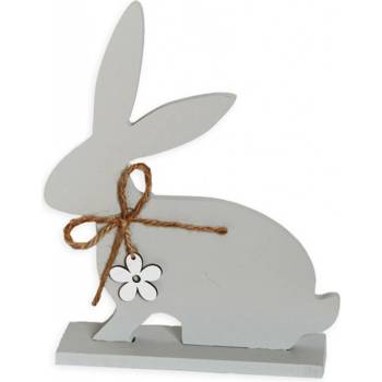 Zajíc dřevo 23,5cm šedá