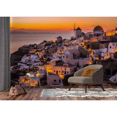 AG design FTNXXL-3018 vliesová fototapeta Santorini rozměry 360 x 270 cm
