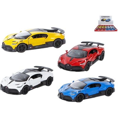 Bugatti Divo 13 cm kov spätný chod červená, modrá, biela, zelená