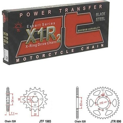 JT Chain Řetězová sada KTM 125 Duke 20-25