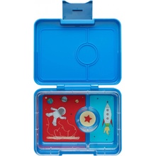 Yumbox Snack nepropustný svačinový box 3 sekce Surf Blue Rocket tray