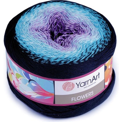 Prima-obchod Pletací příze Flowers 250 g, barva 12 (254) borůvková