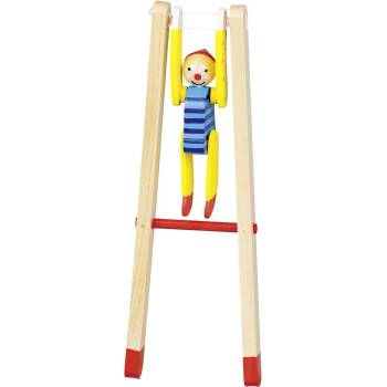 Goki Дървена игра Goki - Клоун на стълба (53949)