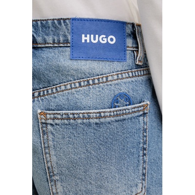 HUGO Blue къс панталон дамски от деним Galimon_B (50561167)