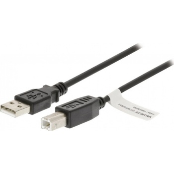 Valueline VLCT60100B20 USB 2.0/ zástrčka A - zástrčka B, 2m, černý