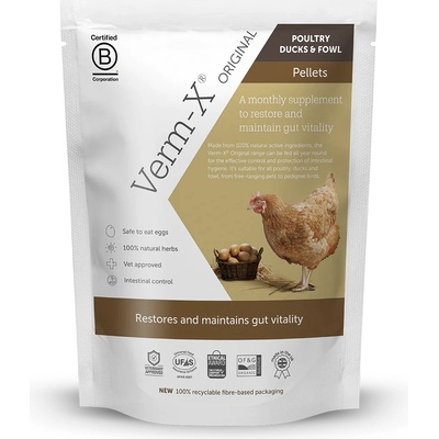Verm-X Prírodné pelety proti črevným parazitom pre hydinu 250 g