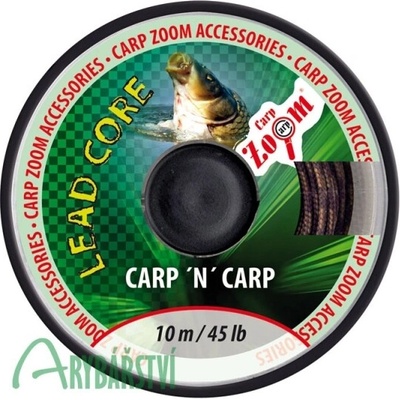 CARP ZOOM Návazcová šňůra Lead Core 10 m 45 Lb - chameleon