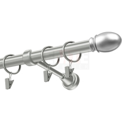 Karpol Garniža 19 mm Oval strieborná jednoduchá 150 - 600 cm