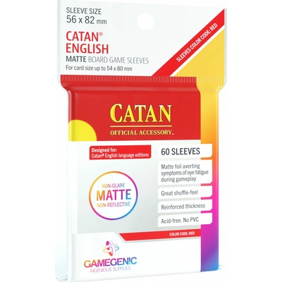 Gamegenic: Matte Catan 56x82 mm obaly 60 ks