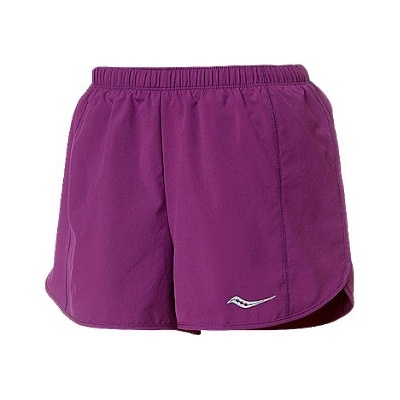 Saucony Rush 3 Woven dámské kraťasy fialové