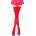Leg Avenue Nylon Thigh Highs 6672 Red
