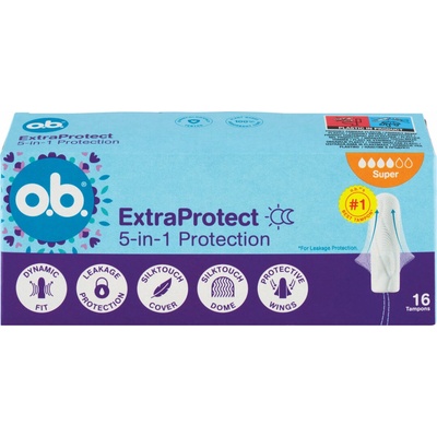 o.b. Extra Protect Super tampóny 16 ks