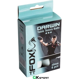 Fox TT Комплект от 6 топчета за тенис на маса Fox TT Darwin 3 Star