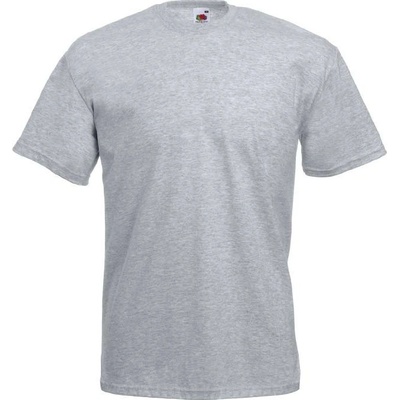 Fruit of the Loom pánské tričko Valueweight šedý melír