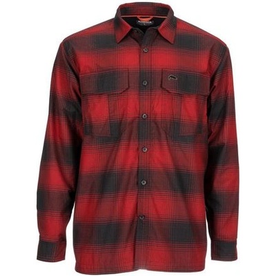 Simms Coldweather shirt Auburn Red Plaid